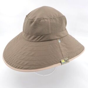Sun Protection Zone 50+ UPF Wide Brim Sun Hat Brown Unisex One Size
